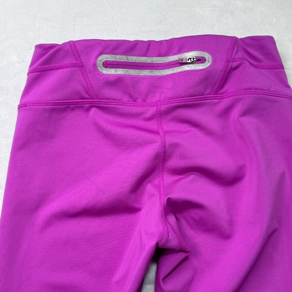 Athleta Purple Athletic Leggings Size XS Back Zip Pocket Yoga Run - Picture 8 of 8